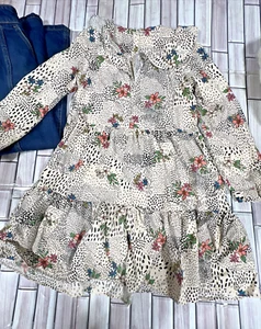 Zara bundle girls 9 ruffle dress creme cardigans sweater blue denim maxi skirt - Picture 1 of 21