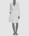 $466 La Perla Women's White Short Long Sleeve Silk Satin Robe Sleepwear Size XL