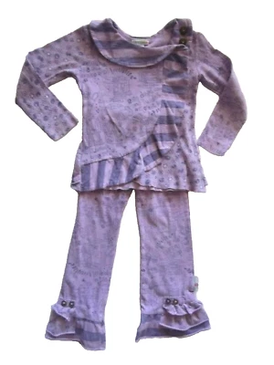 Usado en Excelente Condición Naartjie Raindrops XS 3 Conjunto Camisa Pantalones Foto 1 de 4