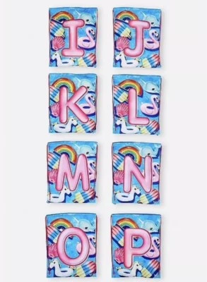 Toalla flotante en bolsa original Justice Girl Initial O Pool nueva con etiquetas Foto 1 de 2