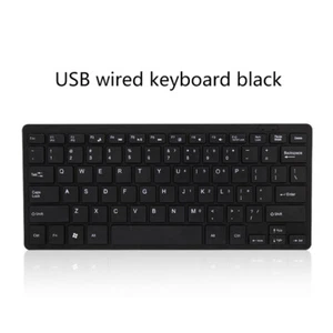 Ultra Thin USB Interface Mini Portable Multimedia Wired Keyboard For Laptop - Picture 1 of 9
