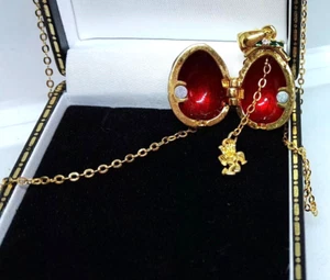 FABERGE PENDANT WITH ANGEL SURPRISE -BEAUTIFUL - Imagen 1 de 14