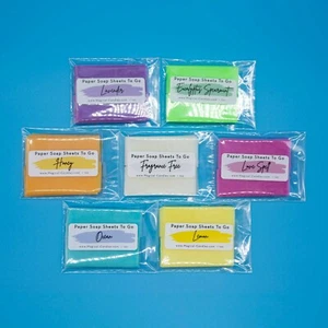 Soap Sheets Refill-Single Use Soap-Travel Soap-Portable Hand Soap-Camping Soap - Picture 1 of 47