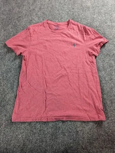 Polo Ralph Lauren T Shirt Mens Medium Royal Red Crew Neck - Picture 1 of 7
