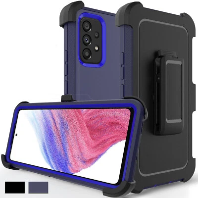 For Samsung Galaxy A53 5G  Shockproof Defender Case  Cover With Belt Clip - Image 1 of 4