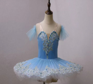Neuf jupe de ballet professionnelle crêpe classique robe tutu costumes ballerine