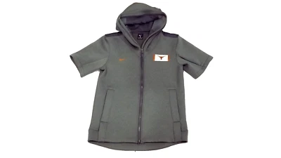 Nike Texas Longhorns Sideline Showout Gray Short Sleeve Hoodie Size Medium - Image 1 of 4