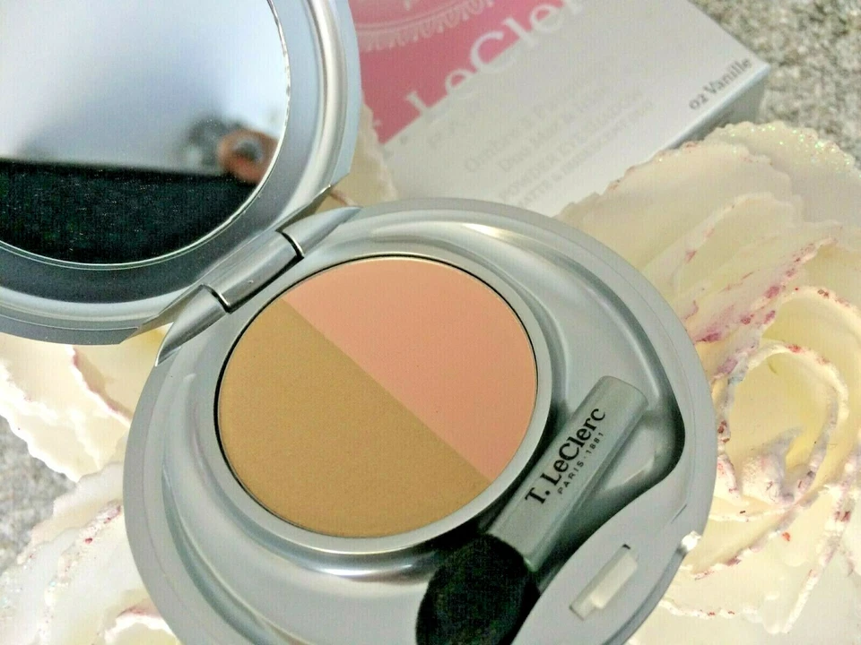 T LECLERC Augen Duo -schatten Augenlider Matt & Irisierend 02 Vanille Wert - Bild 1 von 1