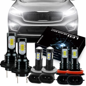 For Kia Sorento 2016-2019 6K Combo LED Headlight High Low Beam Fog Light Bulb KJ - Picture 1 of 12