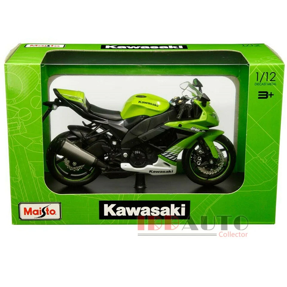 MAISTO KAWASAKI NINJA ZX-10R BIKE MOTORCYCLE 1/12 GREEN 32709  - Image 1 of 1