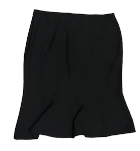 Style & Co Black Flutter Skirt MIDI Womens Size 10 - Picture 1 of 4