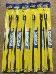 6 QTY. IRWIN SPEEDBOR Boring Bit 12 Inch Extension 1/4 Inch Holder CHN 88601 - Picture 1 of 2