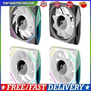 120mm ARGB Computer Chassis Fan 4pin PWM Chassis Cooling Fan Cooler for PC Case - Photo 1/16