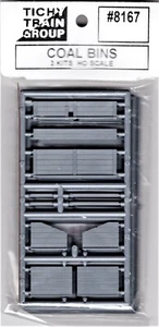 HO Scale Tichy Train Group 8167 Coal Bins Kit pkg (3) - Bild 1 von 1