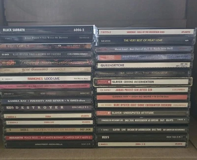 (Lot Of 30) Hard Rock, Metal & Heavy Metal CD's (Slayer, Judas Priest & More) Foto 1 de 4