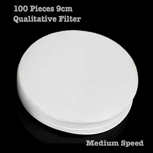 100Pcs Medium Speed Qualitative Filter Paper 9cm Filtration Lab Supply - Picture 1 of 1
