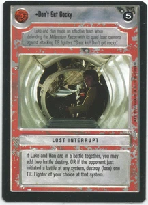 Don't Get Cocky - Star Wars CCG - Premiere - BB - NM - Limited - Foto 1 di 1
