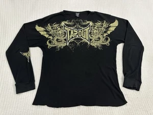 Tapout MPS Men’s Long-Sleeve Waffle Knit Thermal Size 2XL Dragon Graphic Y2K - Picture 1 of 10