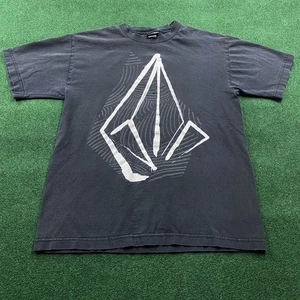 Vintage Volcom Shirt Mens M Black 90S Y2K Skate Skateboarding Grunge Emo Tee - Picture 1 of 8