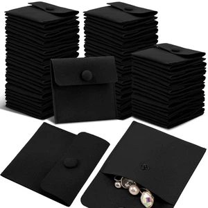 Microfiber Jewelry Pouch 8x8cm, Jewelry Packaging Bag Luxury Small Gift Bags ... - Picture 1 of 7