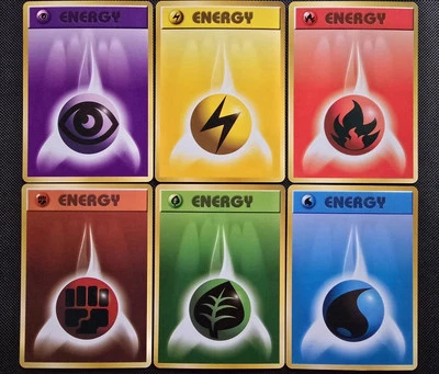 (6) - 1996 Original Japonés Pokemon Base Set Básico ENERGÍA Cartas Monstruos de Bolsillo Foto 1 de 4