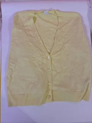 Suéter cárdigan amarillo Gap para mujer talla mediana nuevo con etiquetas Foto 1 de 2