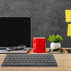 Hebrew Keyboard Computer Silent Wireless Backlit Portable Mechanical - Picture 1 of 12