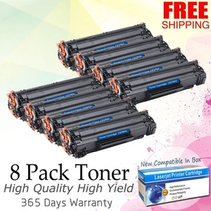 8PK CE285A 85A Toner Cartridges for HP Laserjet Pro P1102 P1102W M1212NF Printer - Picture 1 of 7