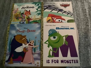 Ein kleines goldenes Buch - Disney - 4er Set - Zootopia, Cars, Monsters, Inc, Beauty - Bild 1 von 5