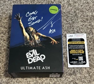 NECA: Evil Dead Ultimate Ash ~ Bruce Campbell Signed & “Come Get Some!” & “Ash” - Picture 1 of 6