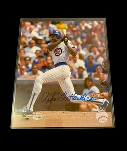 Foto a color firmada por Andre Dawson (automática) 8x10 {Chicago Cubs} + pegatina con certificado de autenticidad y MLB - Imagen 1 de 6