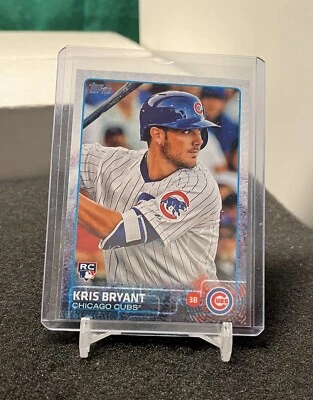 Kris Bryant 2015 Topps card 616 Chicago Cubs rookie RC - Image 1 of 2