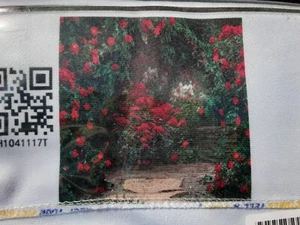 Kate 10 x 10 Saint Valentin fond floral rose pour photographie - Photo 1/4