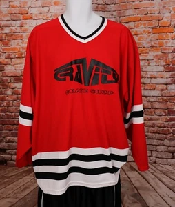 VTG CCM Gravity Skate Shop Hockey Sports Jersey XL #4 Red - Picture 1 of 10