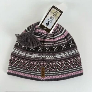 nwt COLUMBIA SPORTSWEAR COMPANY BEANIE WINTER HAT UNISEX Nordic Gray O/S Youth - Picture 1 of 7