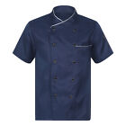 Unisex Mens Womens Chef Coat Uniform Classic Jacket Restaurant Kitchen Workwear