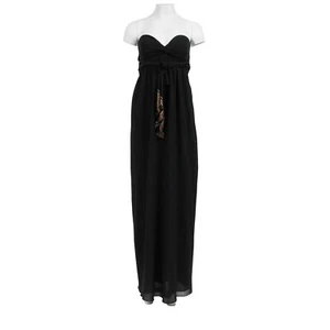 Emilio Pucci Women Dress US6 36 Black Silk Crystal Tassel Maxi Evening Gown - Picture 1 of 12