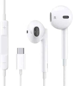Earphone with Type-C Port, Type-C Earphone with Microphone 1.2m Noise Isolation - Picture 1 of 7