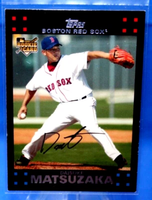 Tarjeta de novato Daisuke Matsuzaka 2007 Topps coleccionable MLB No. BOS1 Foto 1 de 2