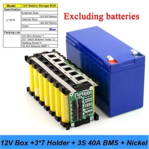 12V 3S 7P 40A Li-ion Battery Pack DIY Kits Case Holder for 18650 Power Wall AUS - Picture 1 of 8