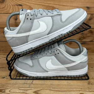 Nike Turnschuhe Damen Größe UK 5,5 Dunk Low LX hellrauchgrau weiß Skaterschuhe - Bild 1 von 13