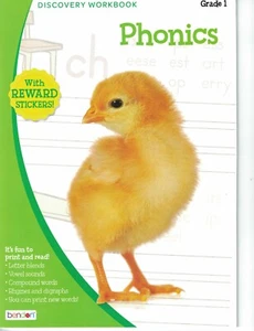Bendon Discovery Workbook: Phonics, Grade 1 with Reward Stickers NEW FAST SHIP - Picture 1 of 1