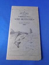 SUMMARY OF FISHING LAWS REGULATIONS PROVINCE OF QUEBEC 1951 VINTAGE