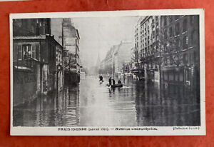 CPA 75 PARIS inondé (janvier 1910) - Avenue Ledru-Rollin