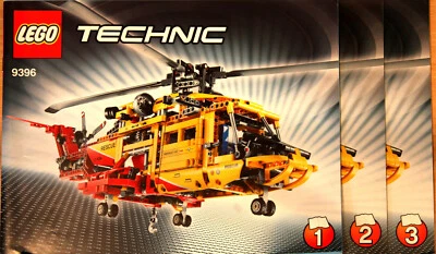 LEGO Technik 9396 Helicopter  Top Komplett - neuer Ersatzstickerbogen BA - Bild 1 von 4
