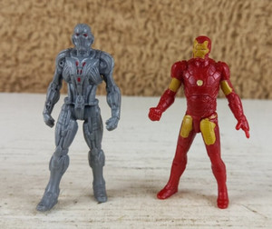 Marvel Avengers: Age of Ultron ULTRON & IRON MAN 2.5" Mini Hasbro Figures 2015