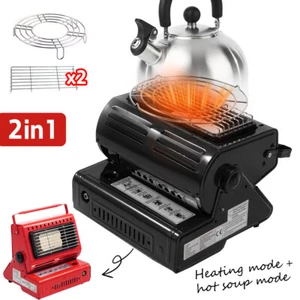 Butane Heater Gas Heater Portable Outdoor Hiking Camping Camper Tent Survival - Picture 1 of 26