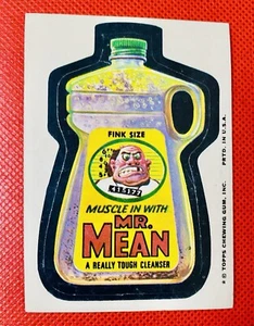 Wacky Packages Mr. Mean Series 12 Trading Card Tan Back 1975 Topps - Picture 1 of 2