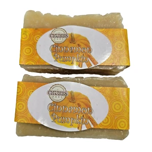 CHUBBS Pet Shampoo Soap Bar Lot of 2 Cinnamon Pumpkin 4oz Organic Dog Cat Animal - Picture 1 of 3