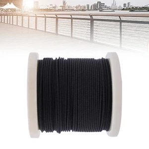 300ft Wire Rope Stainless Steel Cable For 1/8" Black Indoor Cable Railing - Picture 1 of 16